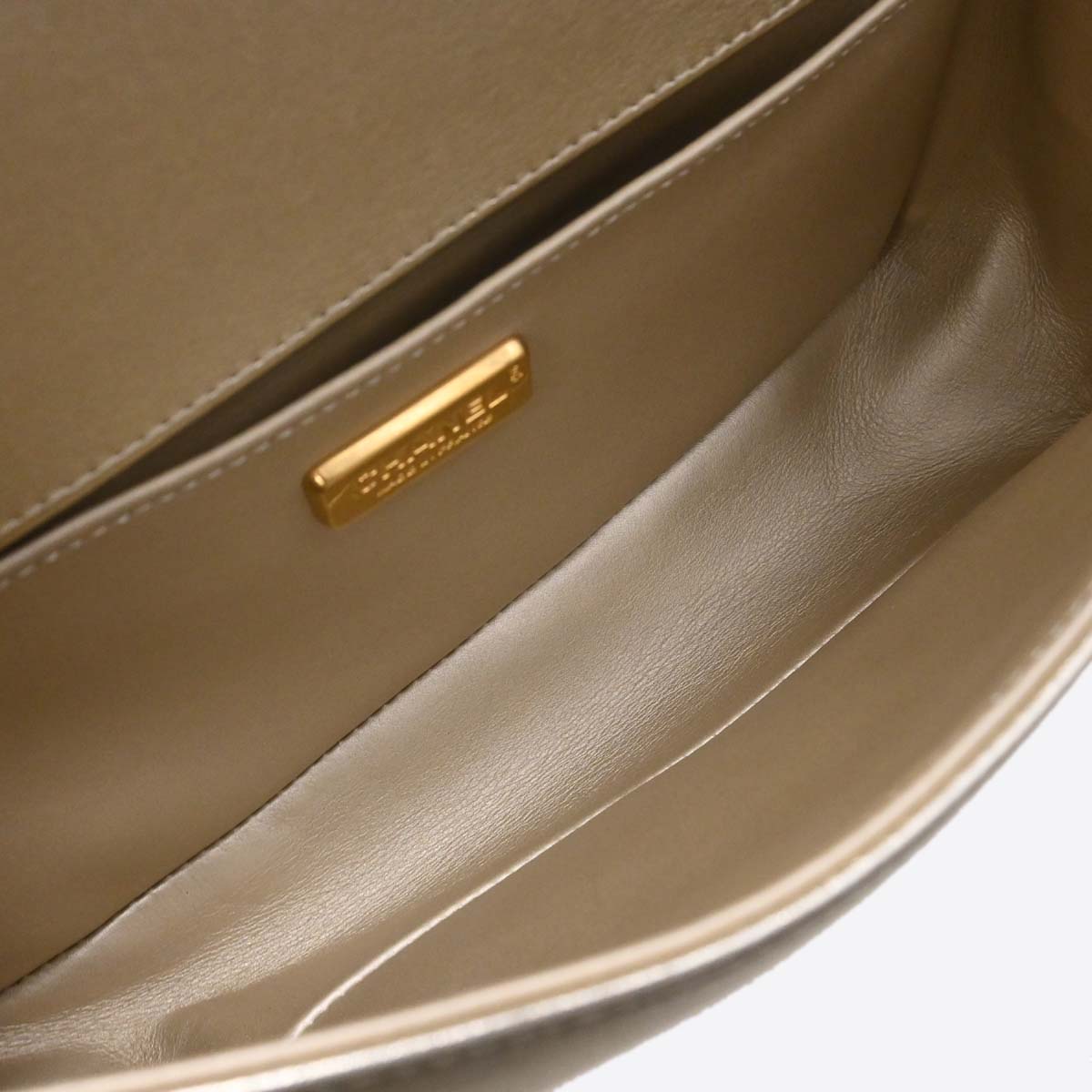 Boy Chanel * Gold Python Medium Shoulder Bag