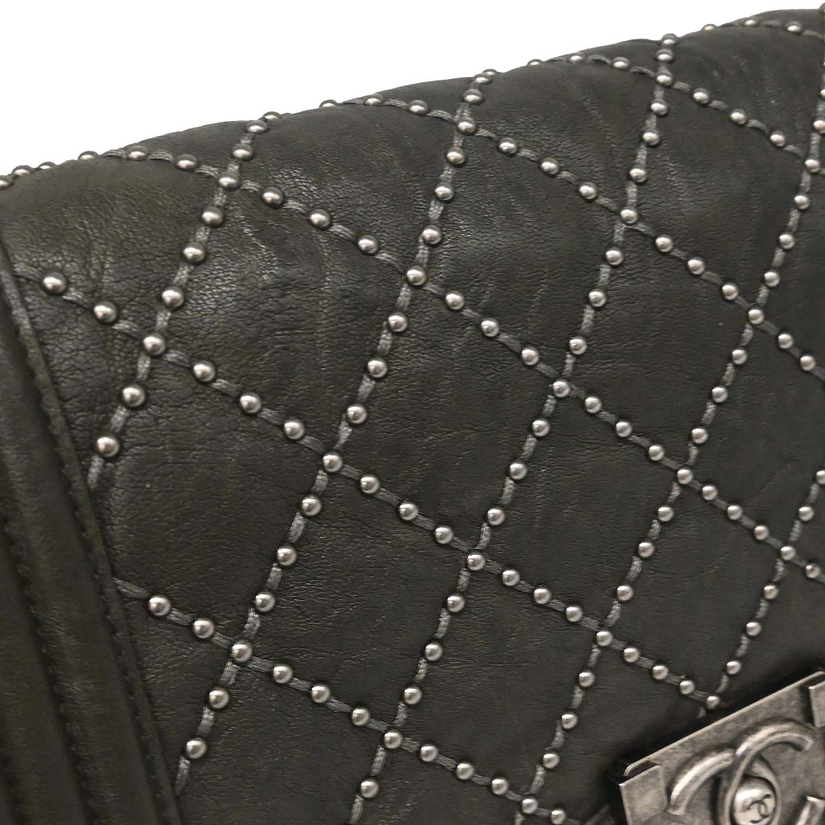 Boy Chanel 2015-2016 Gray Calfskin Medium Shoulder Bag