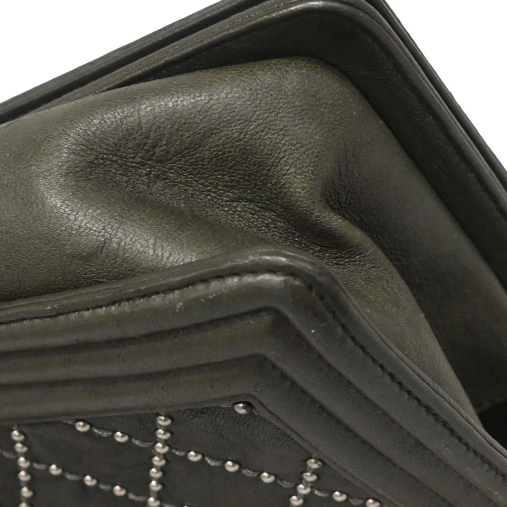 Boy Chanel 2015-2016 Gray Calfskin Medium Shoulder Bag