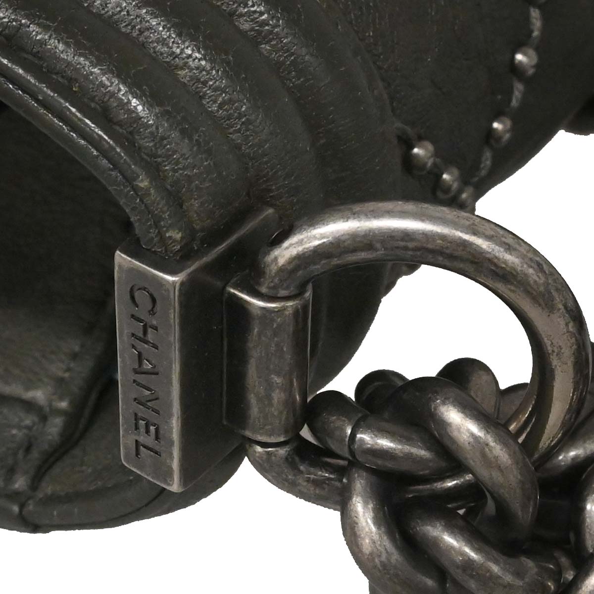 Boy Chanel 2015-2016 Gray Calfskin Medium Shoulder Bag