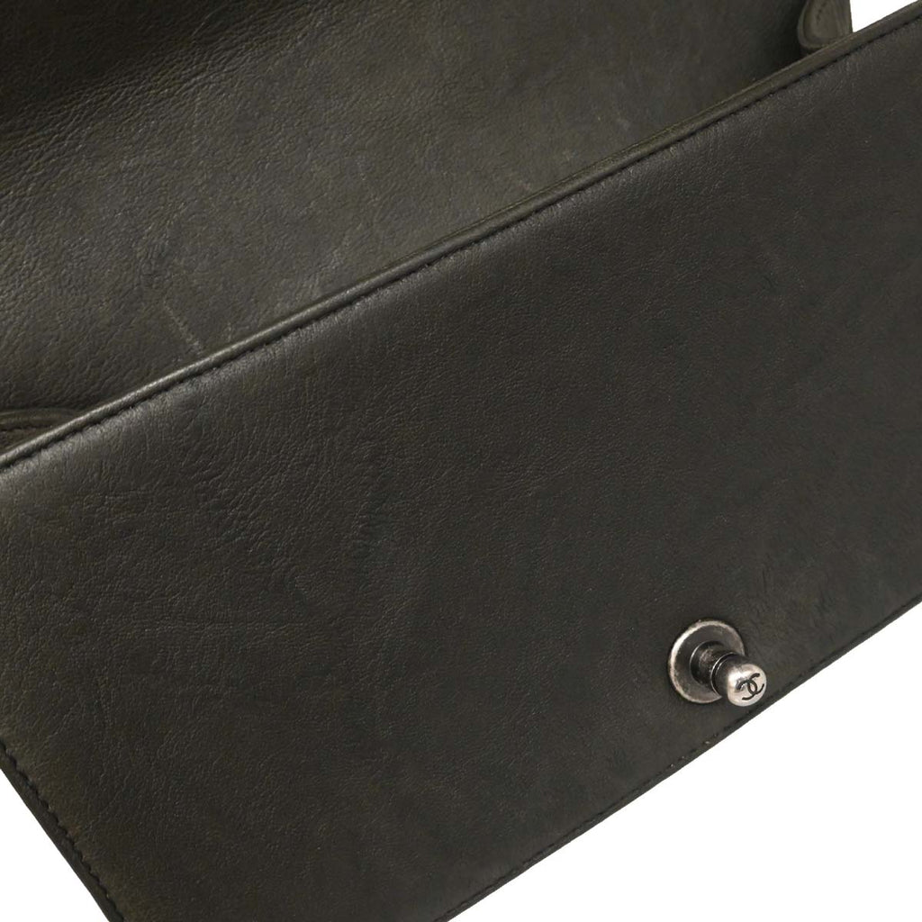 Boy Chanel 2015-2016 Gray Calfskin Medium Shoulder Bag