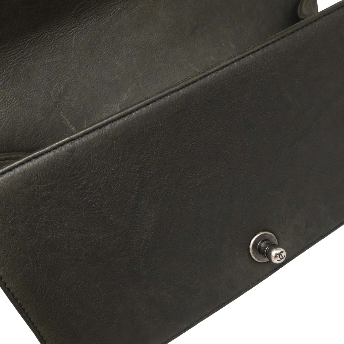 Boy Chanel 2015-2016 Gray Calfskin Medium Shoulder Bag