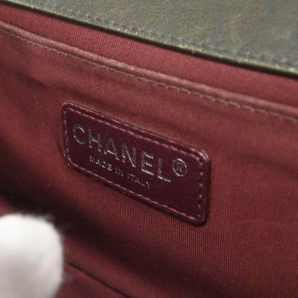 Boy Chanel 2015-2016 Gray Calfskin Medium Shoulder Bag
