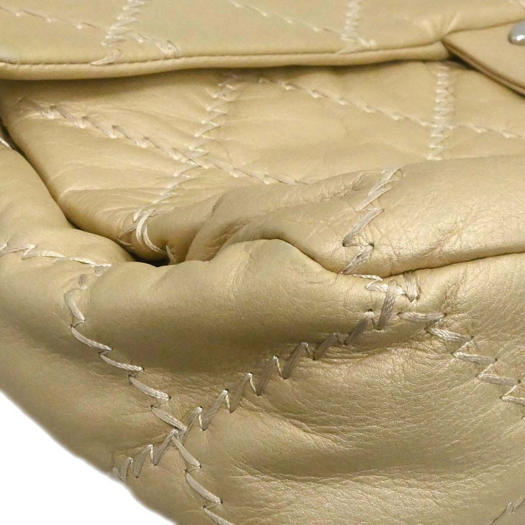 Chanel 2011 Gold Lambskin Ultra Stitch Shoulder Bag