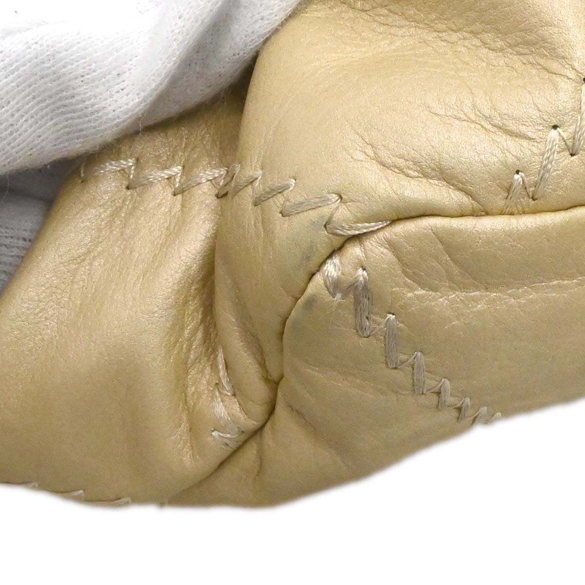 Chanel 2011 Gold Lambskin Ultra Stitch Shoulder Bag
