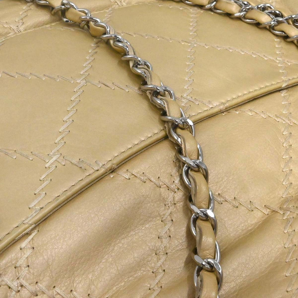 Chanel 2011 Gold Lambskin Ultra Stitch Shoulder Bag