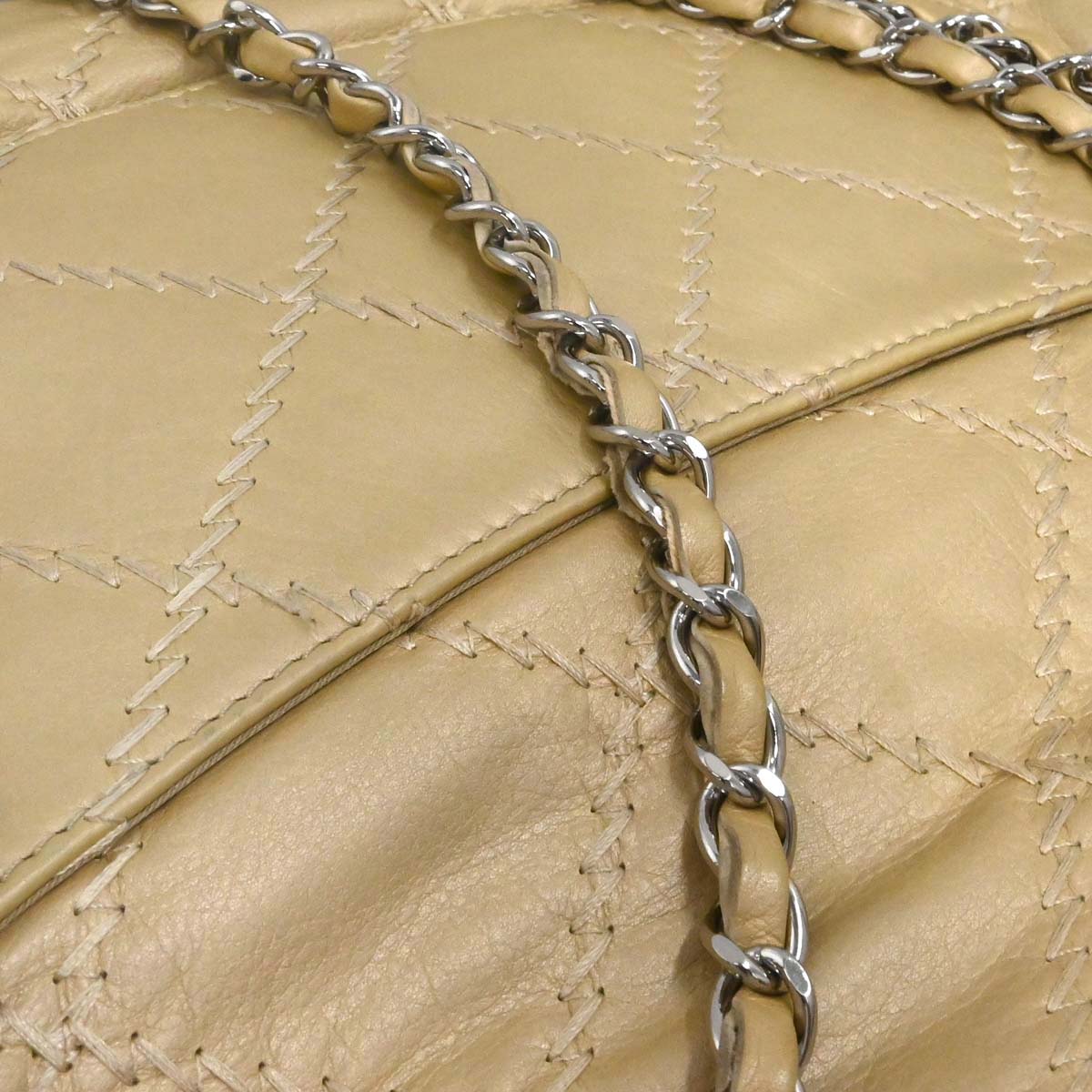 Chanel 2011 Gold Lambskin Ultra Stitch Shoulder Bag