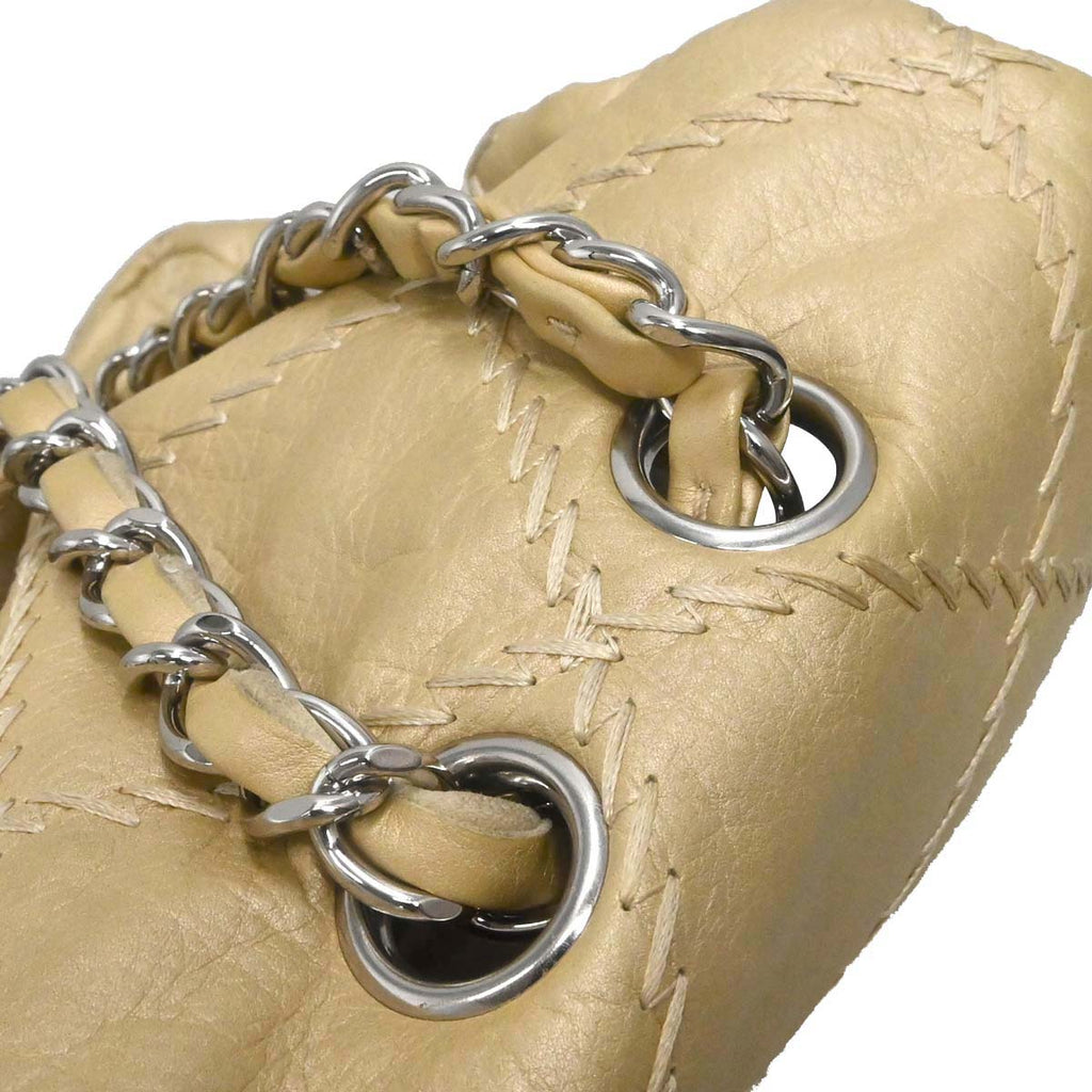 Chanel 2011 Gold Lambskin Ultra Stitch Shoulder Bag
