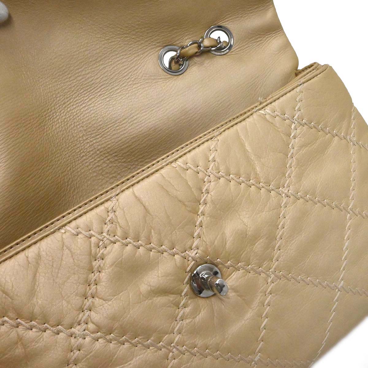 Chanel 2011 Gold Lambskin Ultra Stitch Shoulder Bag