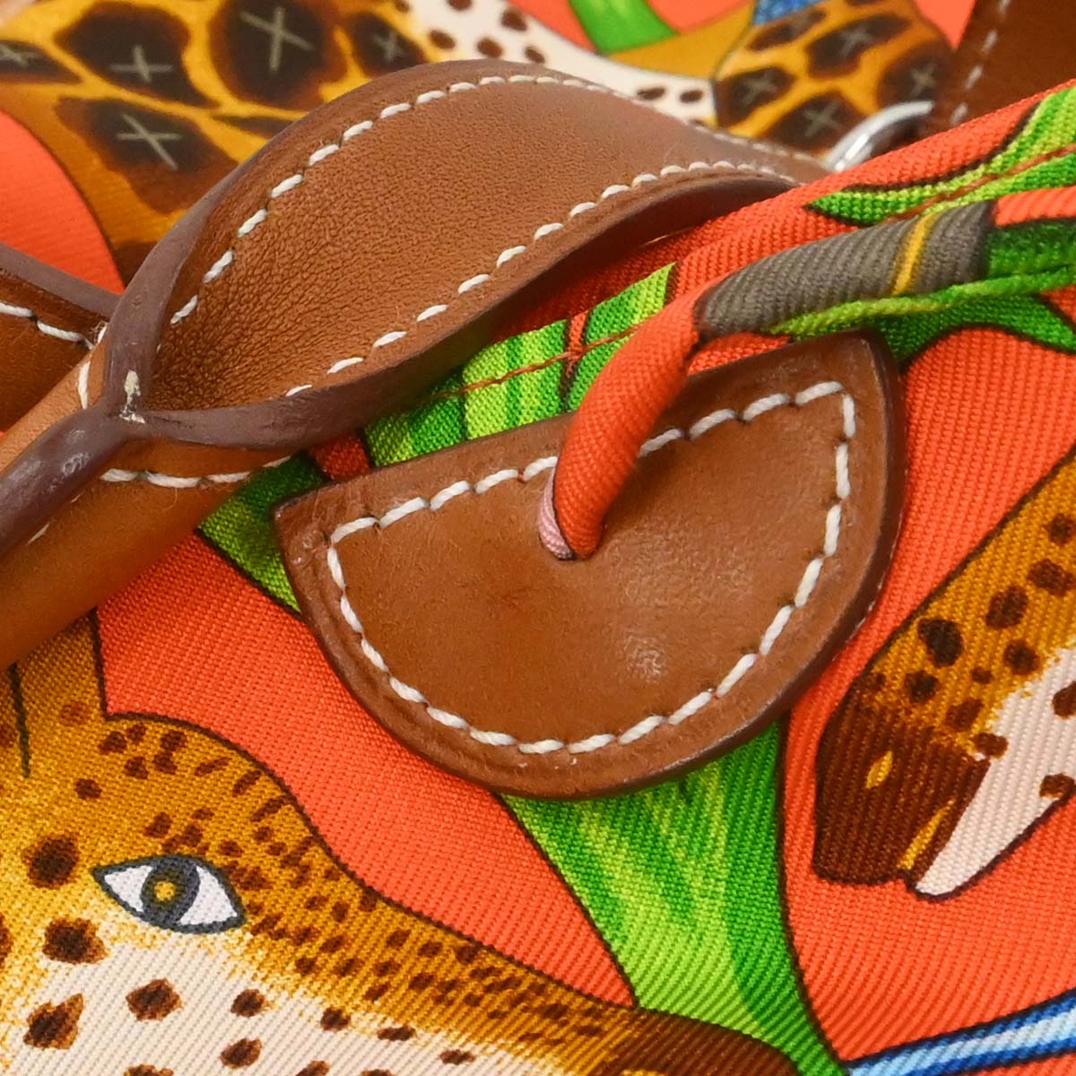 Hermes Orange Silk Silky City 41 Shoulder Bag