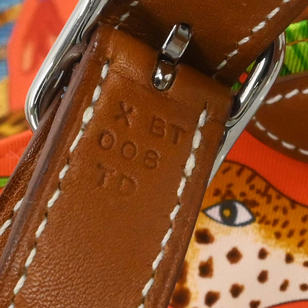 Hermes Orange Silk Silky City 41 Shoulder Bag