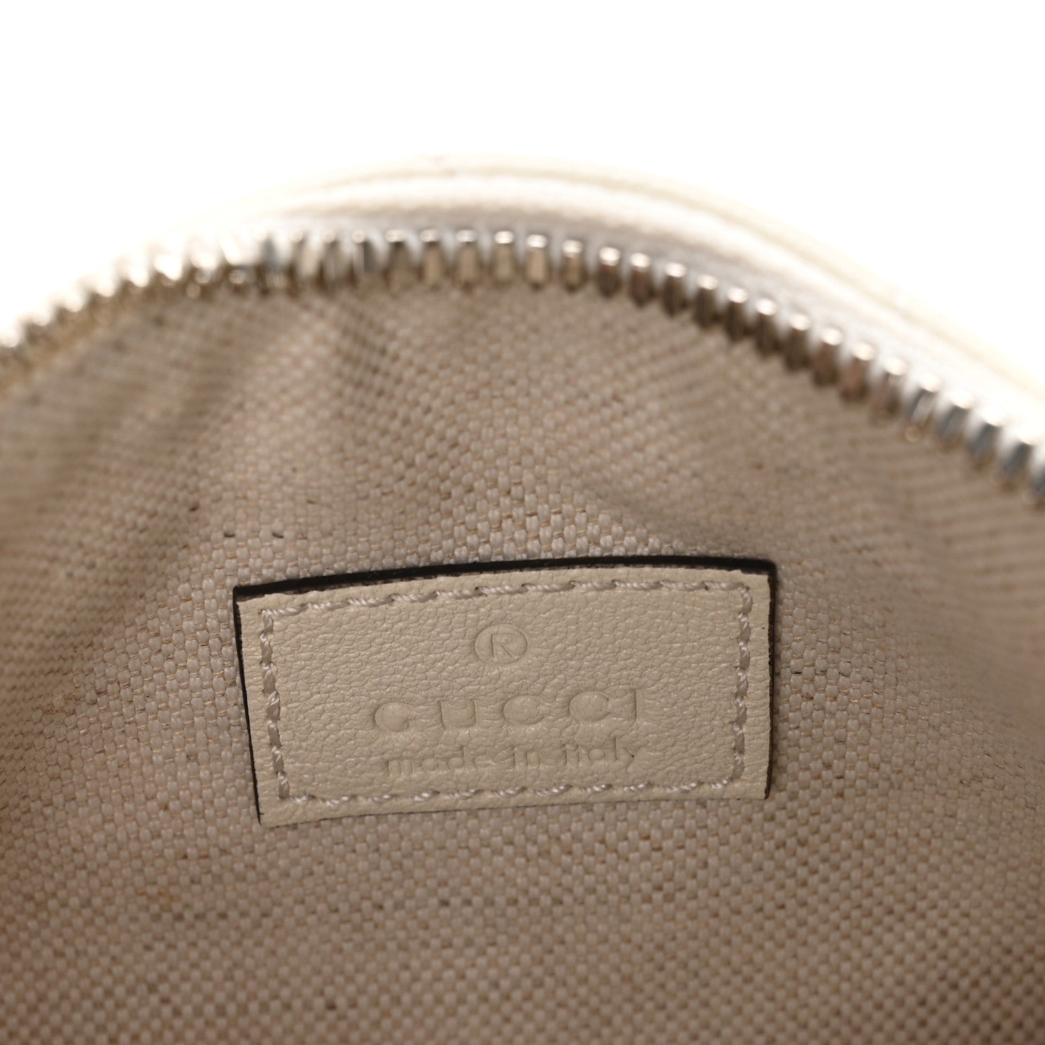 Gucci Sakai Be Green Calfskin Diagonal Stitched Mini Blondie Barrel Shoulder Bag Mystic White