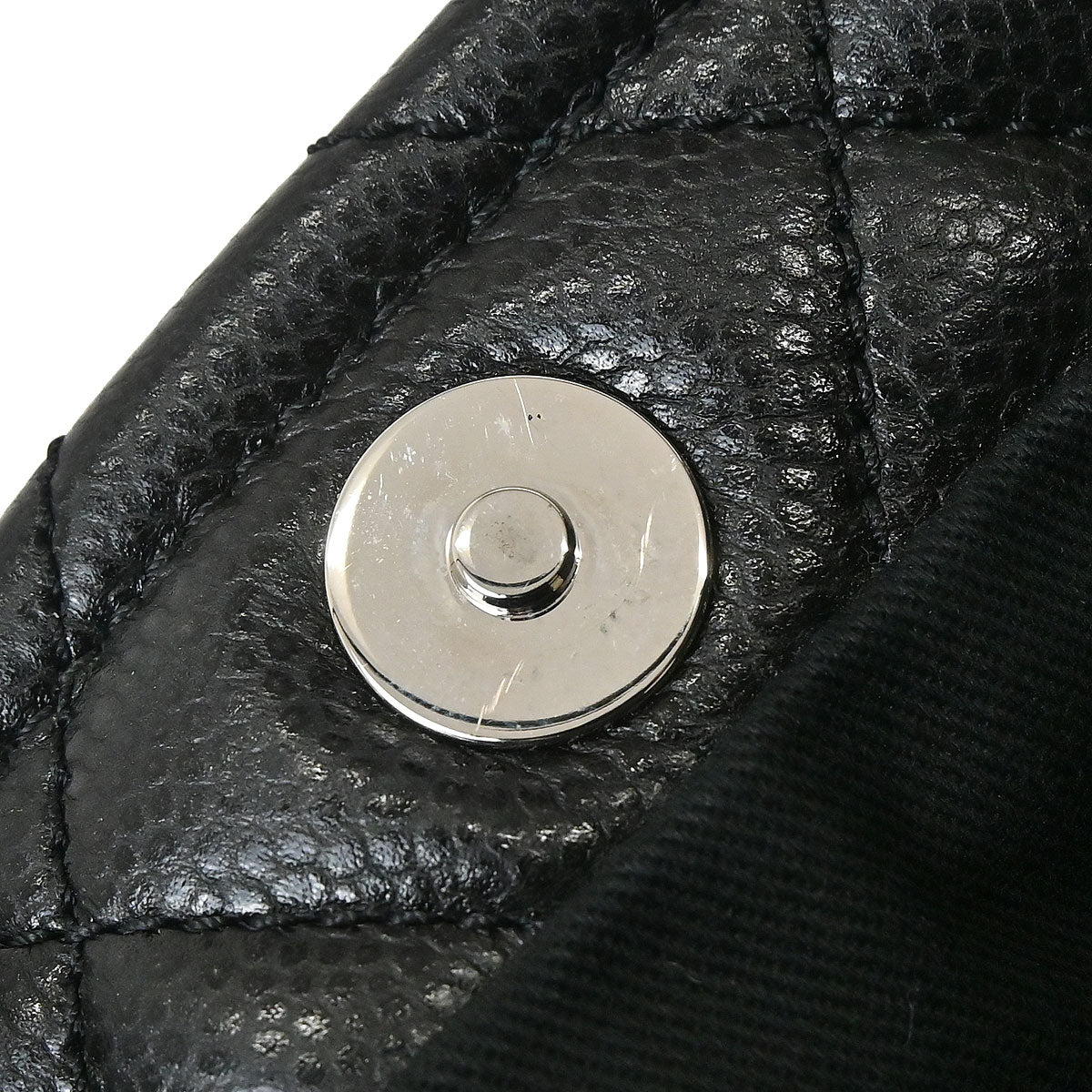 Chanel Black Caviar Skin Tote Chain Handbag