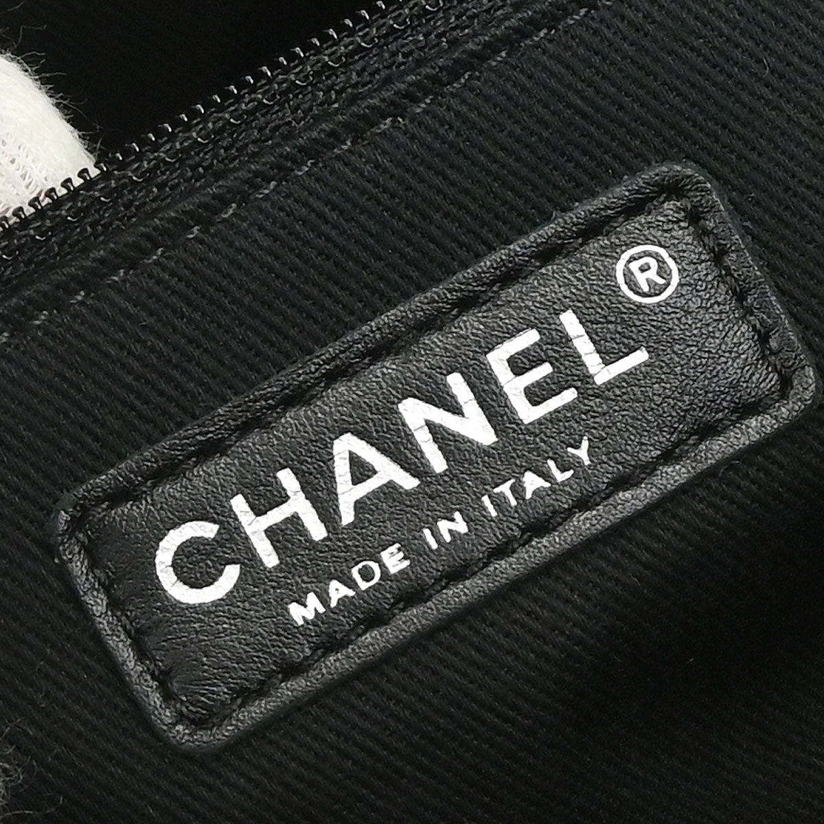 Chanel Black Caviar Skin Tote Chain Handbag