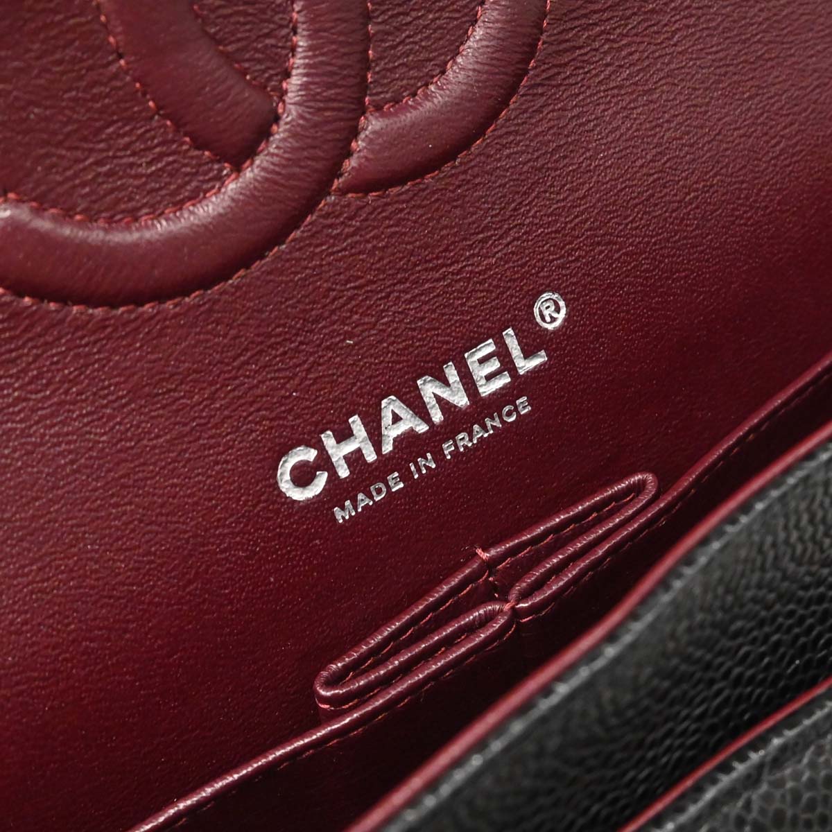 Chanel Black Caviar Skin Medium Classic Double Flap Shoulder Bag
