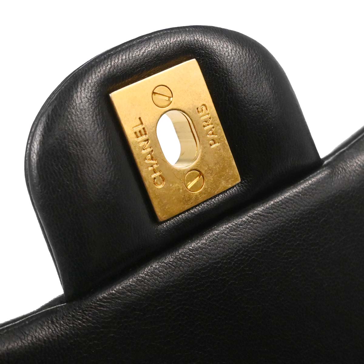 Chanel 2017 Black Lambskin Top Handle 2way Shoulder Handbag