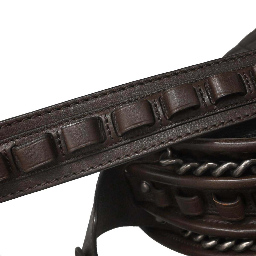Chanel Brown Calfskin Pony Hair Paris-Dallas Saddle Shoulder Bag