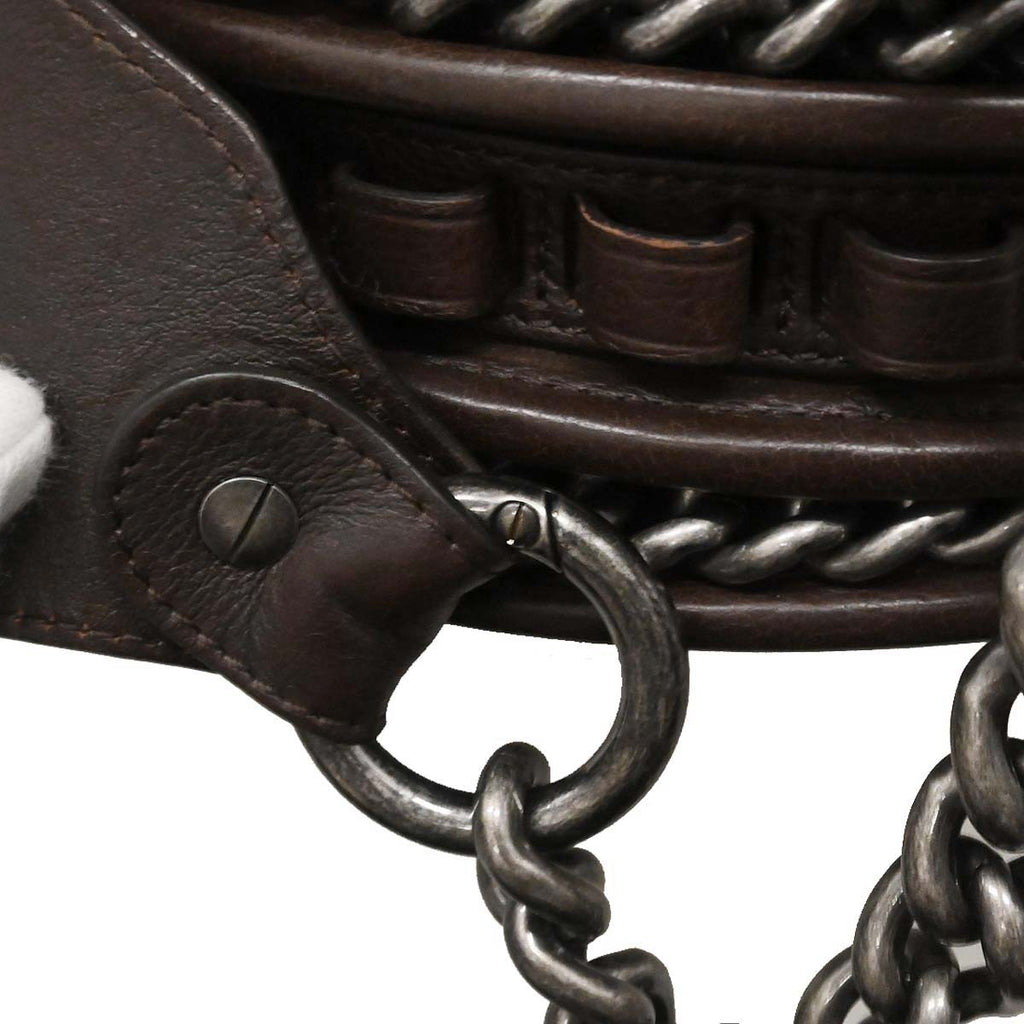 Chanel Brown Calfskin Pony Hair Paris-Dallas Saddle Shoulder Bag