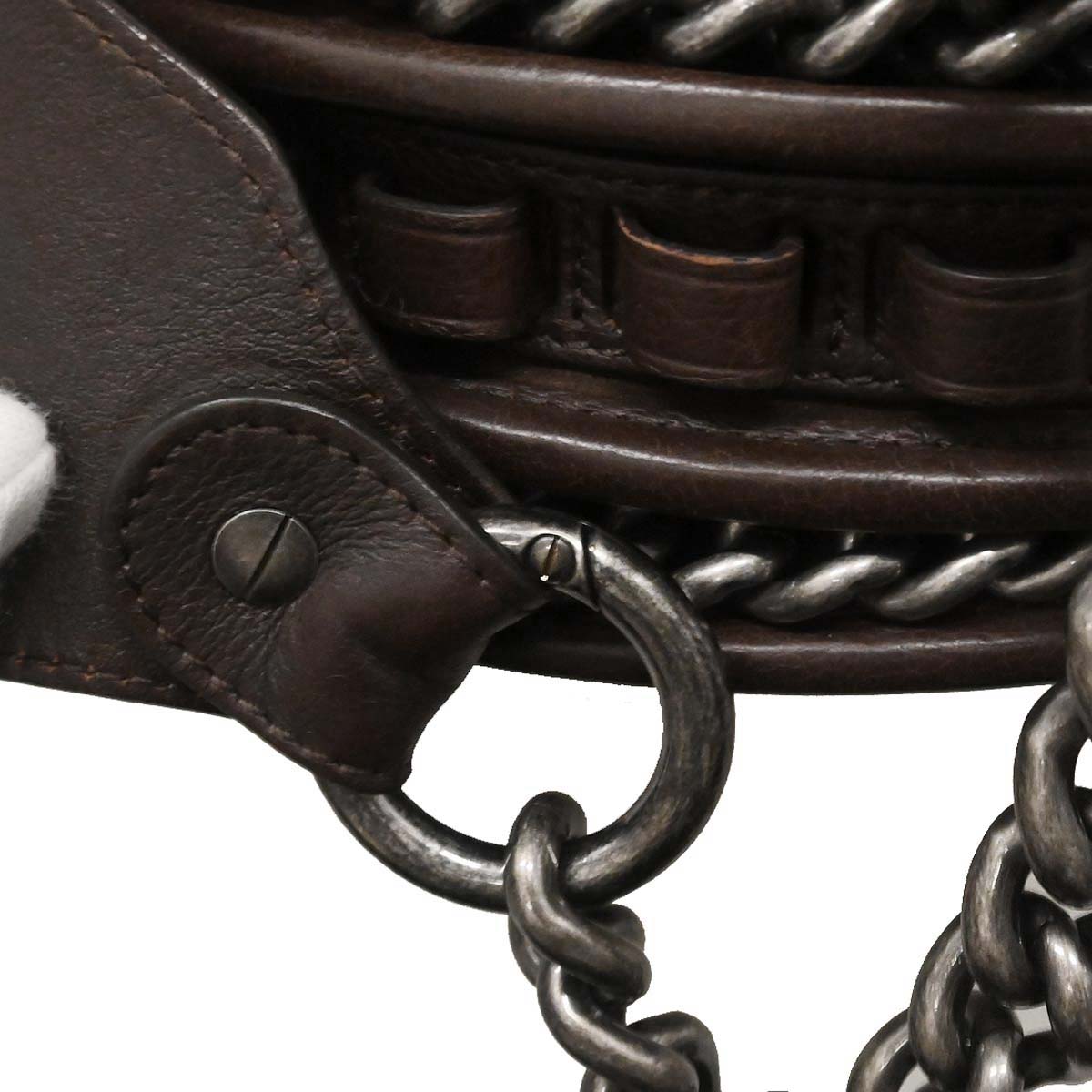 Chanel Brown Calfskin Pony Hair Paris-Dallas Saddle Shoulder Bag