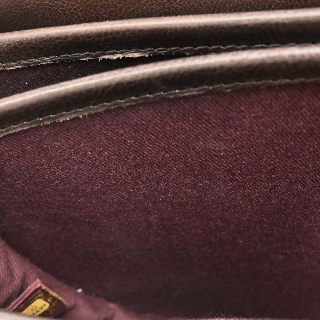 Chanel Brown Calfskin Pony Hair Paris-Dallas Saddle Shoulder Bag
