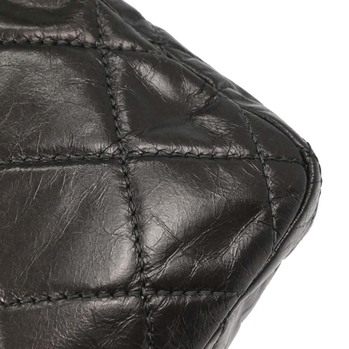 Chanel Gray Calfskin Chain Me Shoulder Bag