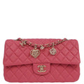 Chanel Pink Lambskin Valentine Shoulder Bag