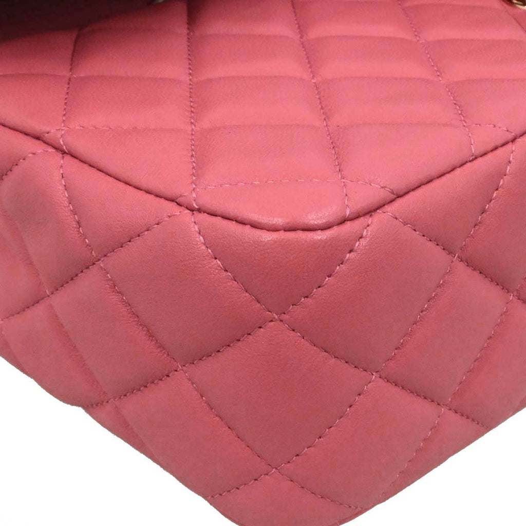Chanel Pink Lambskin Valentine Shoulder Bag
