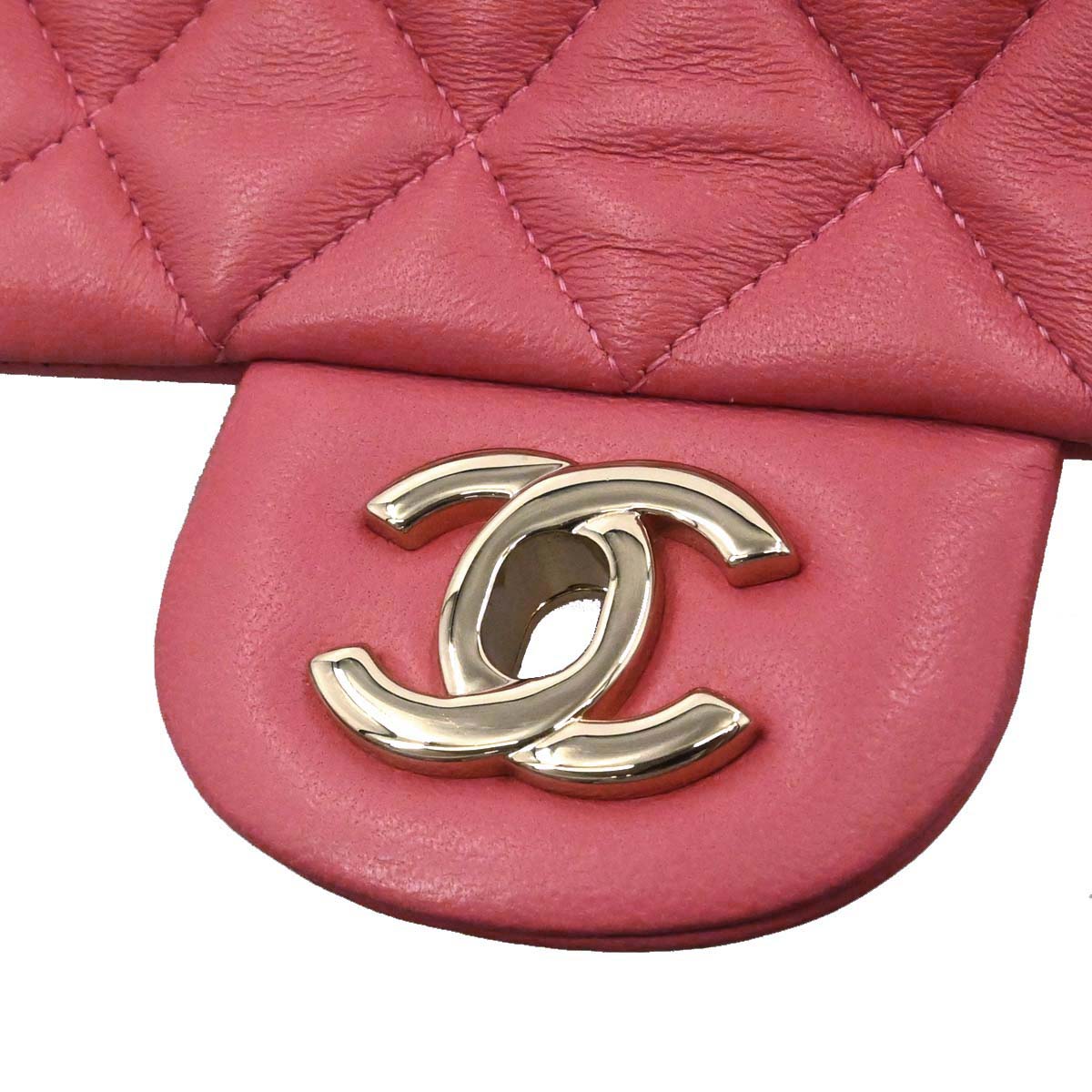 Chanel Pink Lambskin Valentine Shoulder Bag