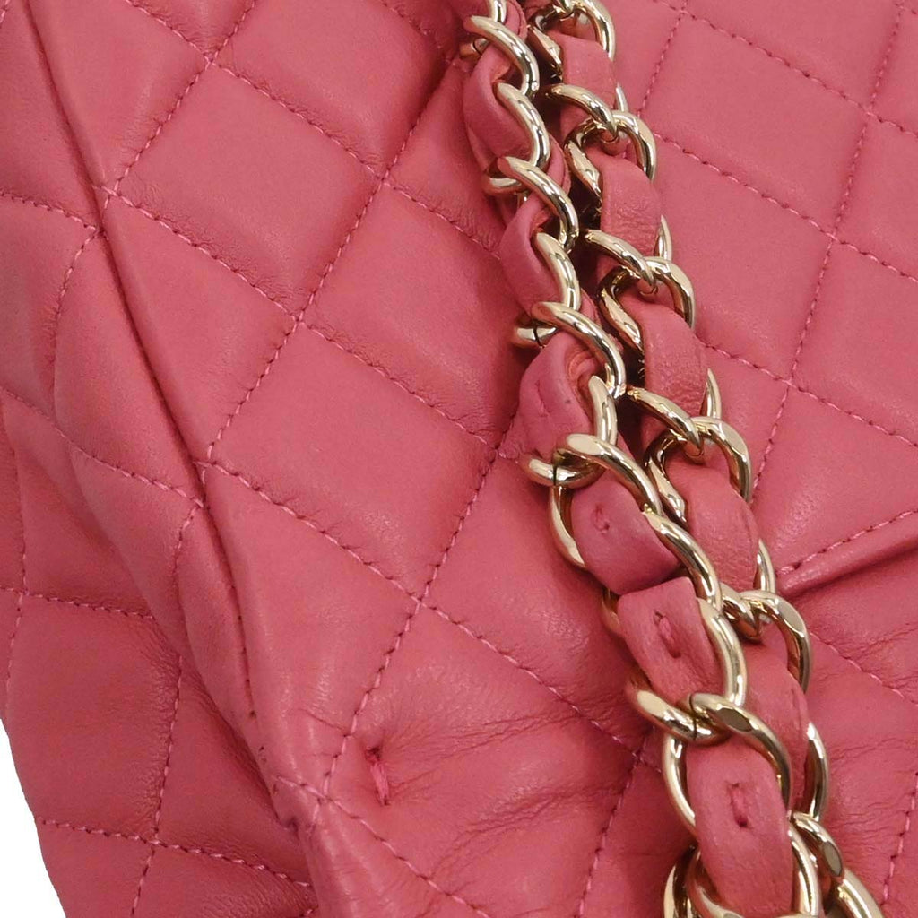 Chanel Pink Lambskin Valentine Shoulder Bag
