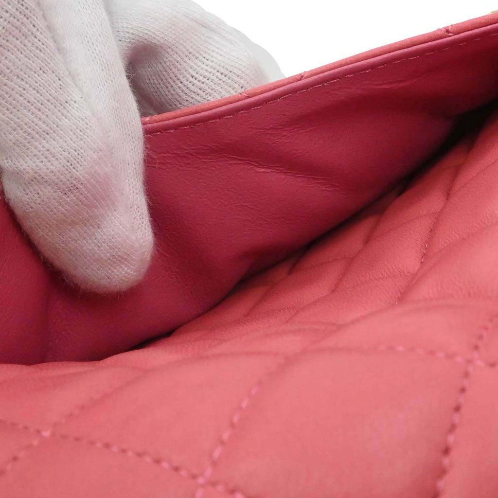 Chanel Pink Lambskin Valentine Shoulder Bag