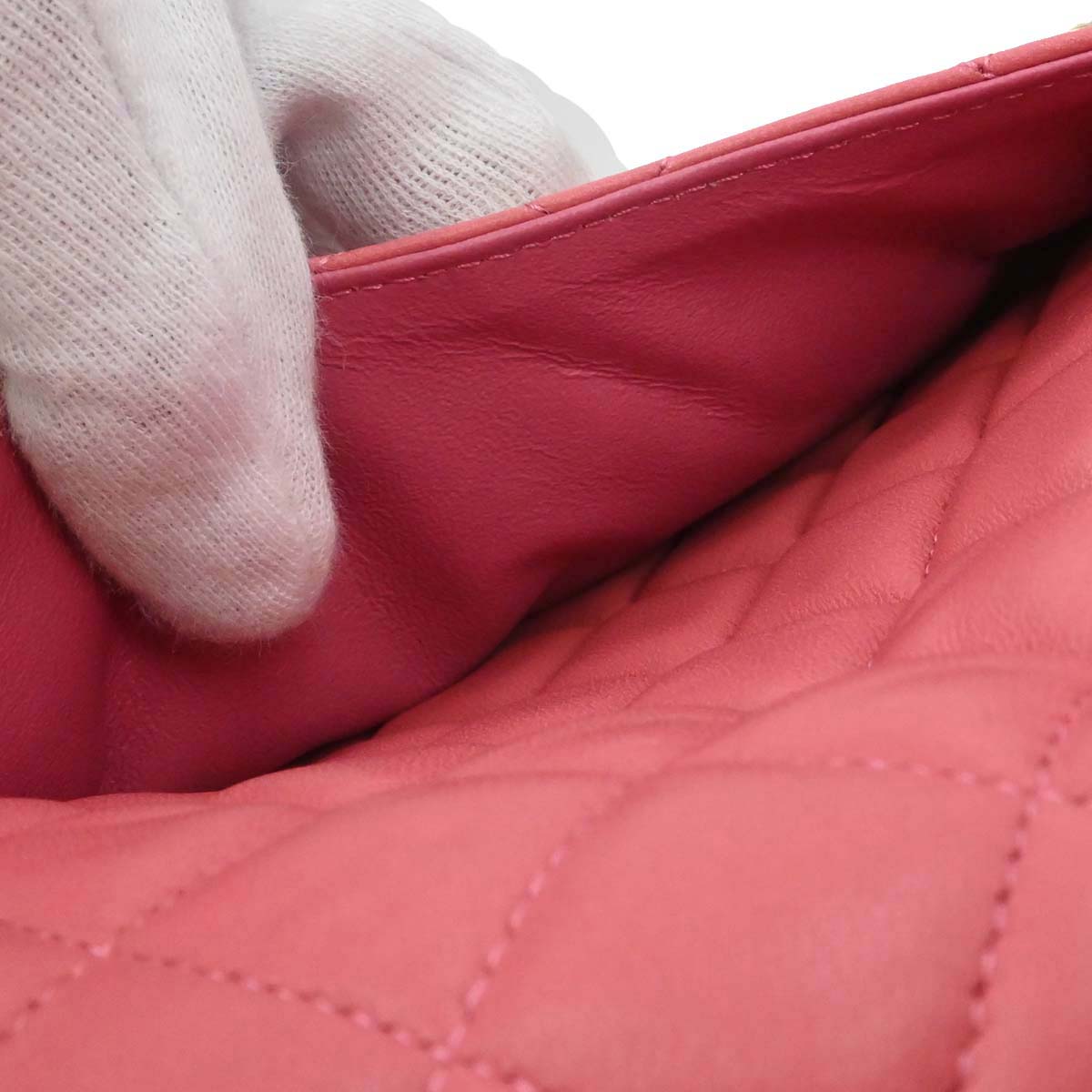 Chanel Pink Lambskin Valentine Shoulder Bag