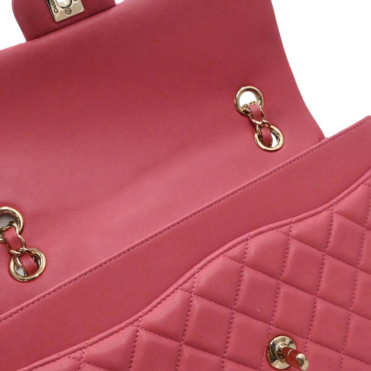 Chanel Pink Lambskin Valentine Shoulder Bag