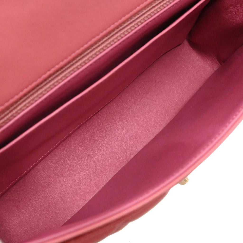 Chanel Pink Lambskin Valentine Shoulder Bag