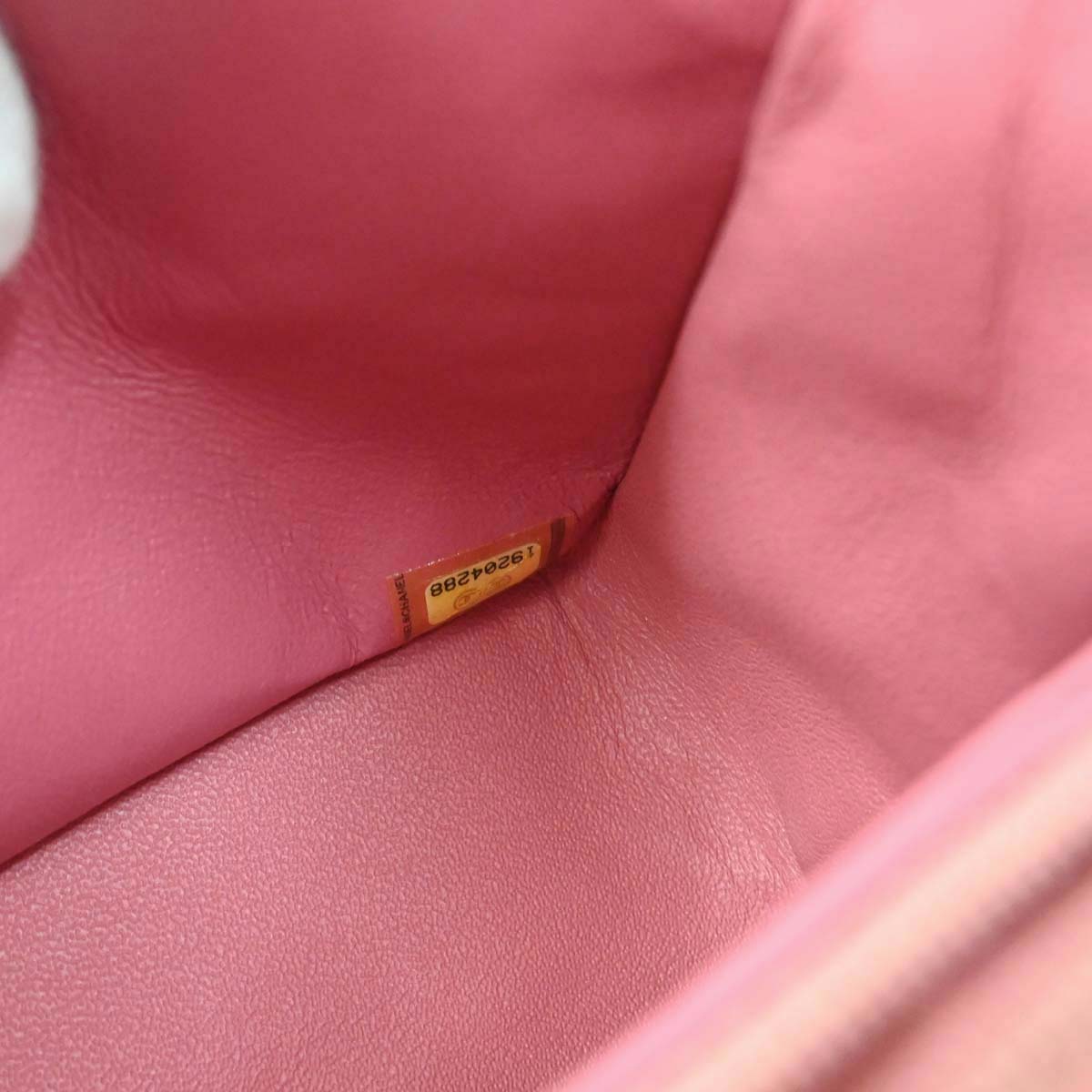Chanel Pink Lambskin Valentine Shoulder Bag