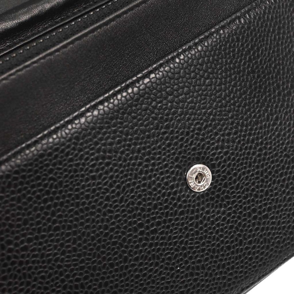 Chanel Black Caviar Timeless WOC Wallet on Chain Shoulder Bag