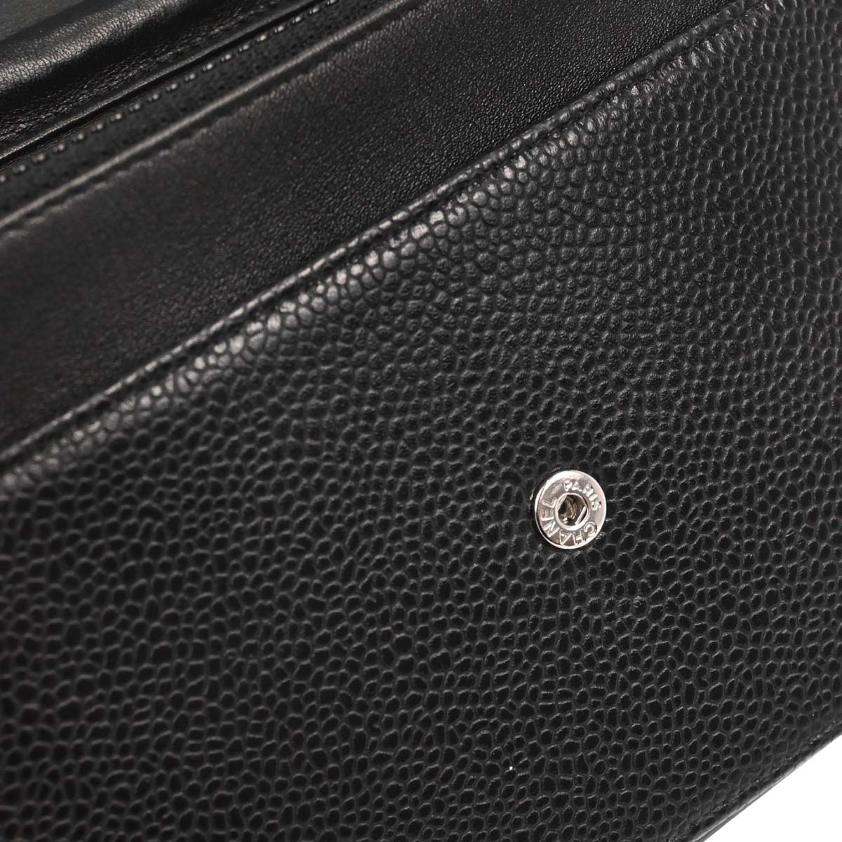 Chanel Black Caviar Timeless WOC Wallet on Chain Shoulder Bag
