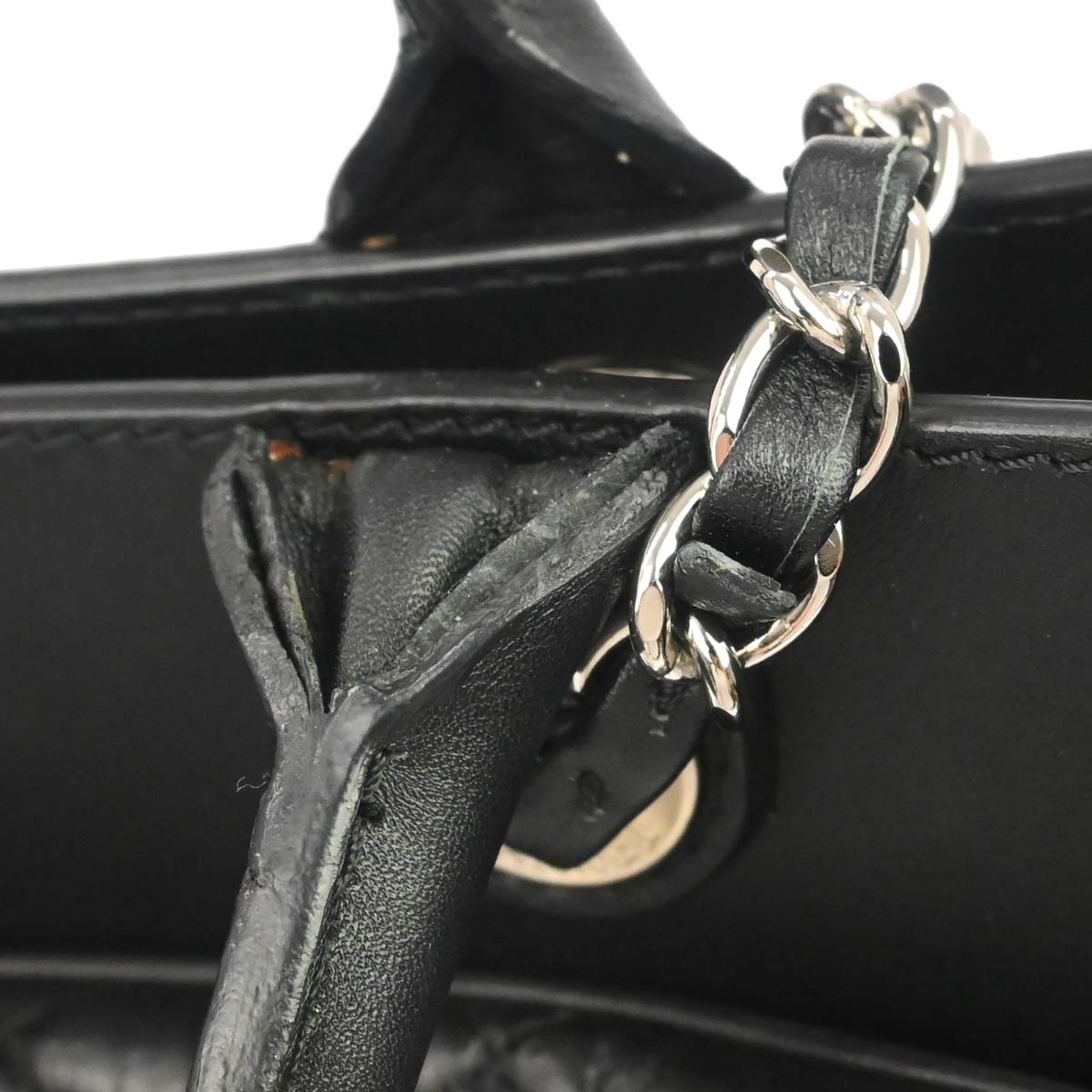 Chanel 2012-2013 Black Calfskin Bi-Coco Tote 2way Chain Handbag