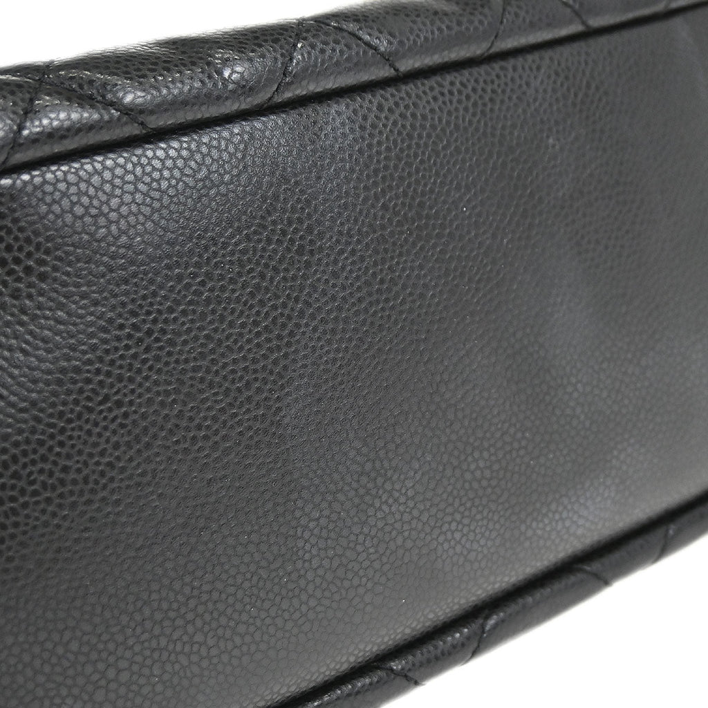 Chanel Black Caviar Skin Timeless CC Chain Tote Bag
