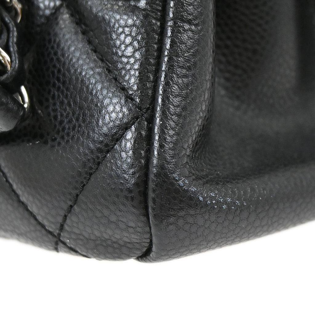 Chanel Black Caviar Skin Timeless CC Chain Tote Bag