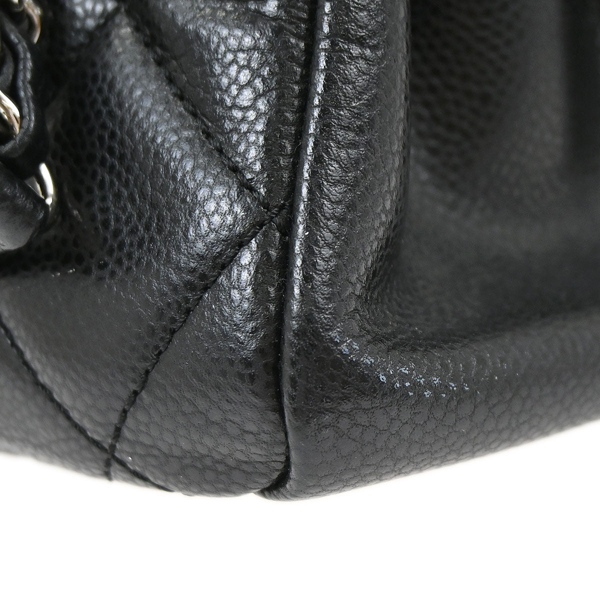 Chanel Black Caviar Skin Timeless CC Chain Tote Bag