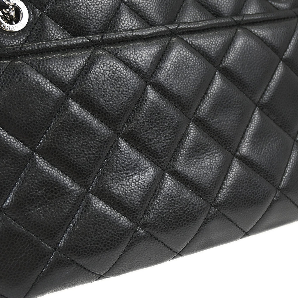 Chanel Black Caviar Skin Timeless CC Chain Tote Bag