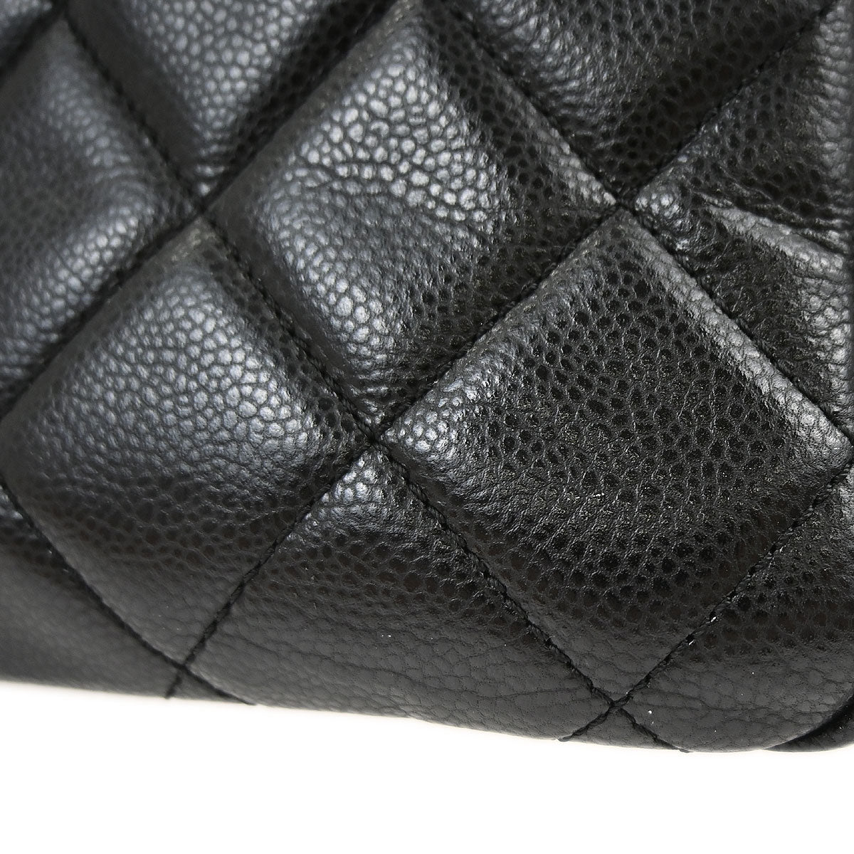 Chanel Black Caviar Skin Timeless CC Chain Tote Bag