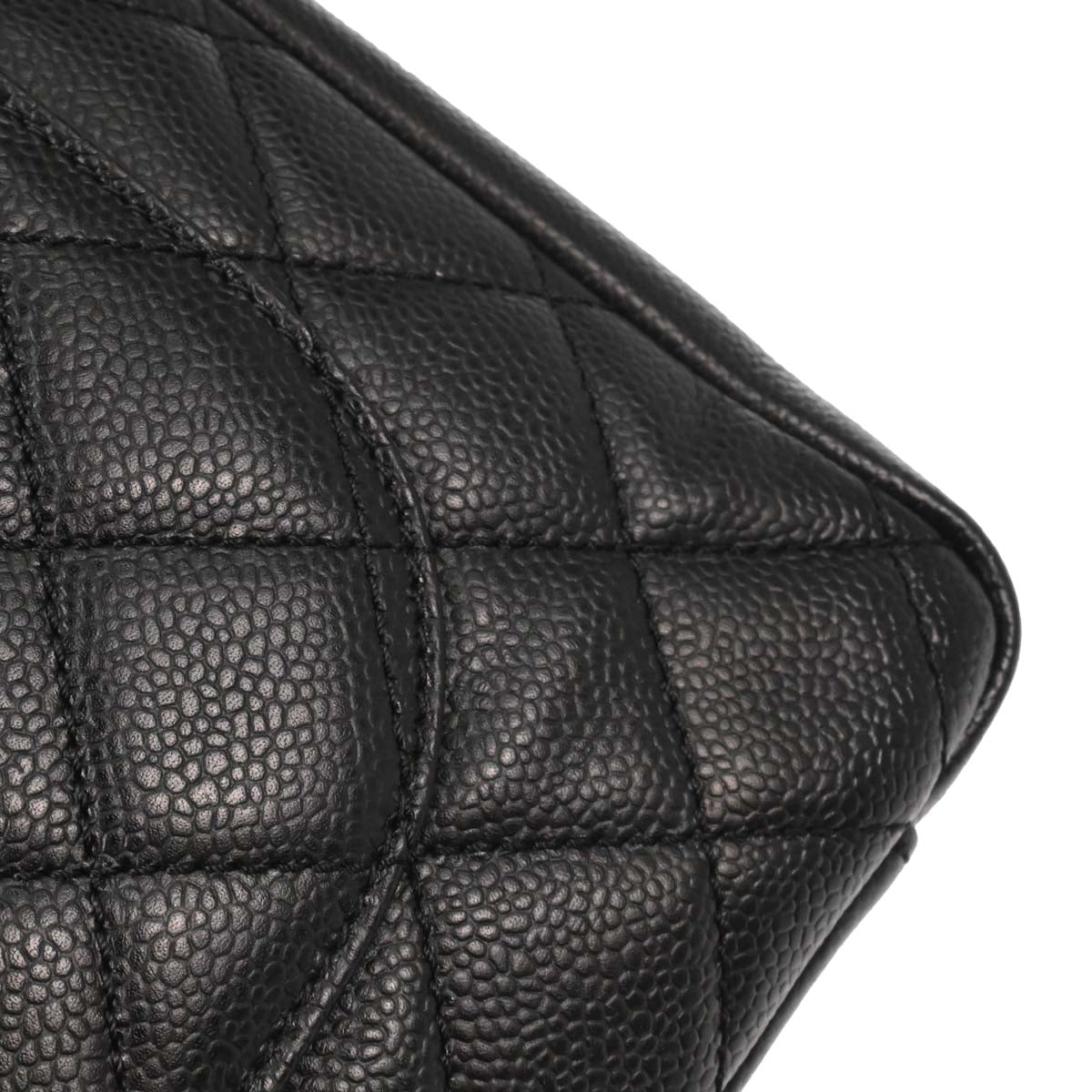 Chanel 2013-2014 Black Caviar Grand Shopping Tote GST Chain Handbag