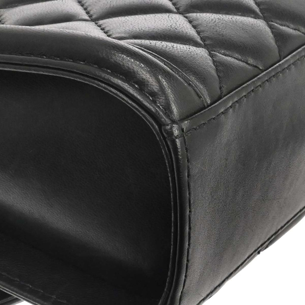 Chanel Black Lambskin Geometric Flap Shoulder Bag