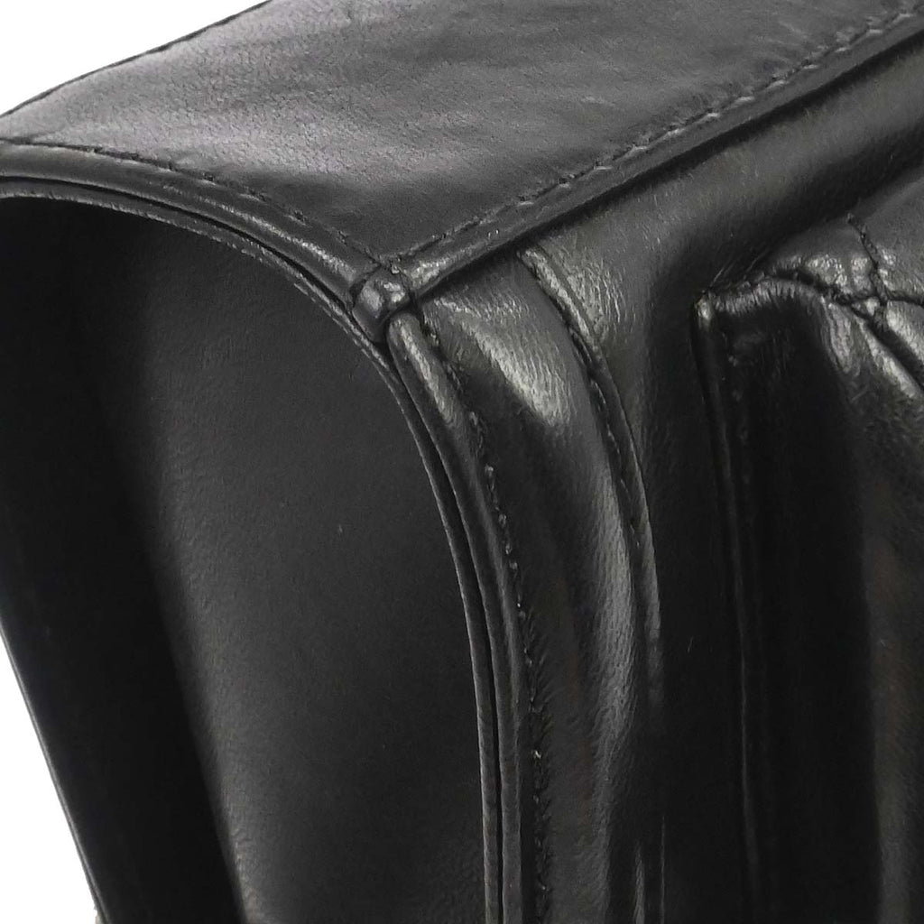 Chanel Black Lambskin Geometric Flap Shoulder Bag