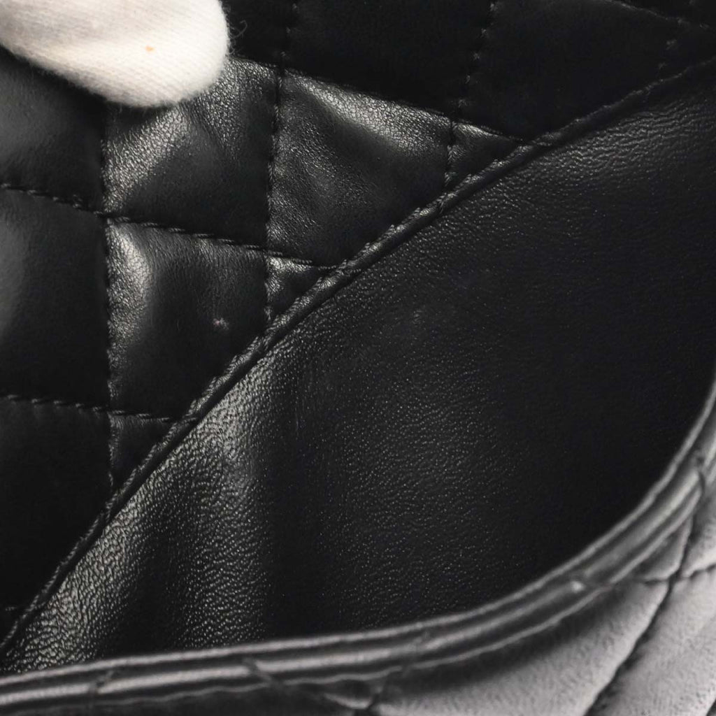 Chanel Black Lambskin Geometric Flap Shoulder Bag