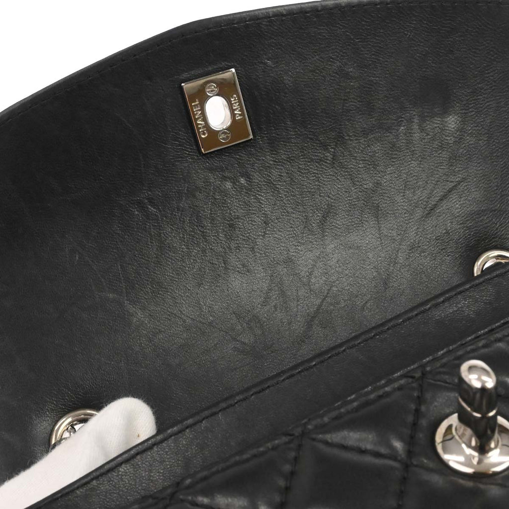 Chanel Black Lambskin Geometric Flap Shoulder Bag