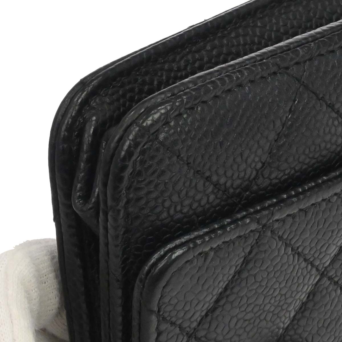 Chanel Black Caviar Classic WOC Wallet on Chain Bag
