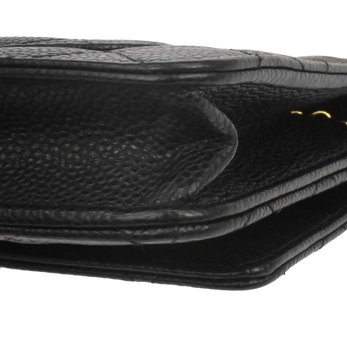 Chanel Black Caviar Classic WOC Wallet on Chain Bag