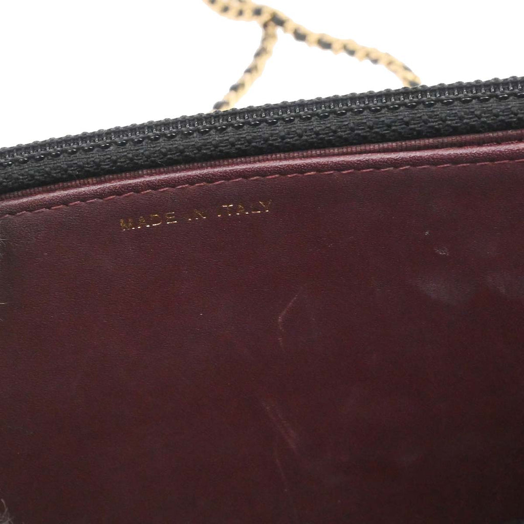 Chanel Black Caviar Classic WOC Wallet on Chain Bag